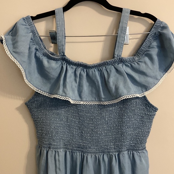 SO Women’s blue off the shoulder sun dress - Picture 2 of 15